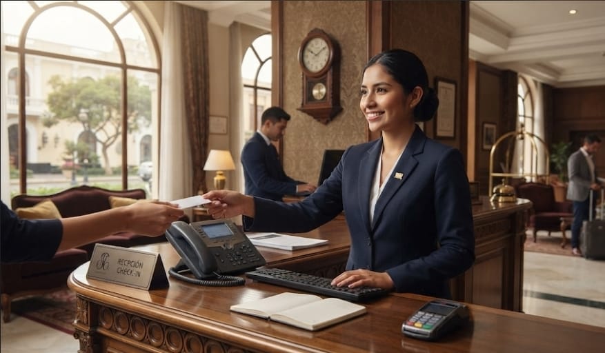 Recepcionista de Hotel El Hotel Señorial